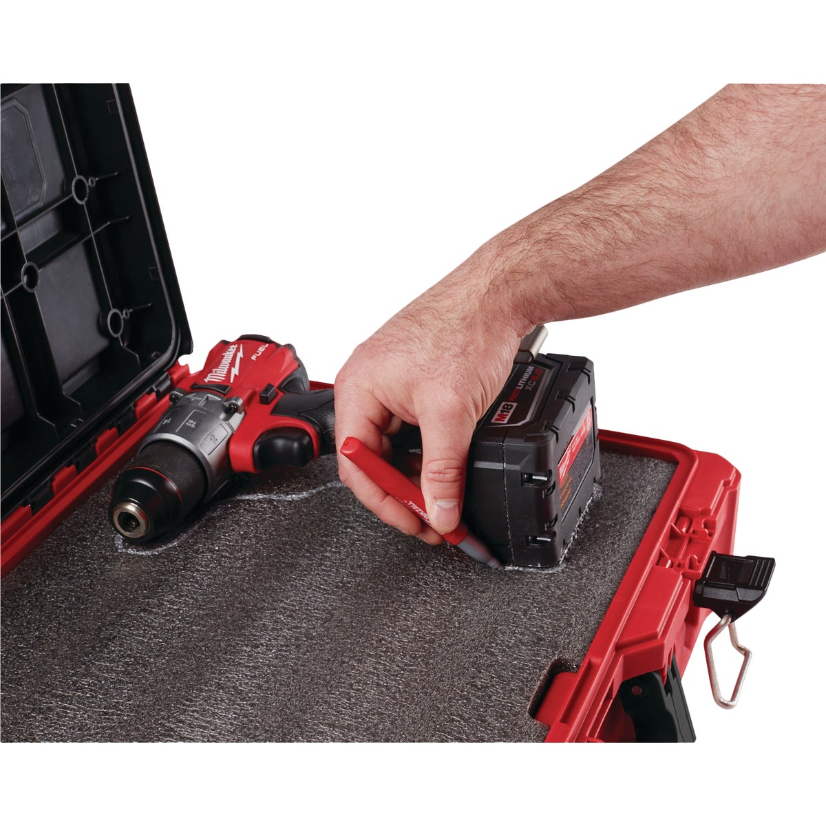 Milwaukee PACKOUT Tool Case with Foam Insert, ONE-KEY Compatible Image 2