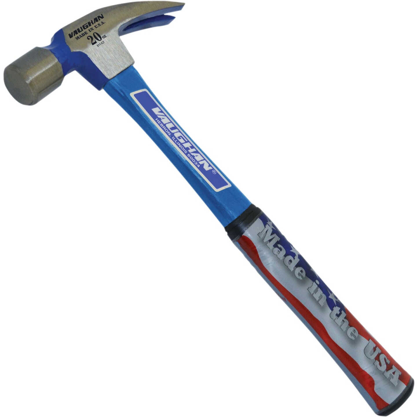 Vaughan 999 20 Oz. Smooth-Face Rip Claw Hammer with Fiberglass Handle Image 1