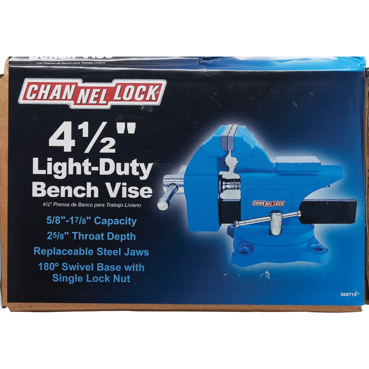 Channellock 4-1/2 In. Light-Duty Bench Vise Image 2