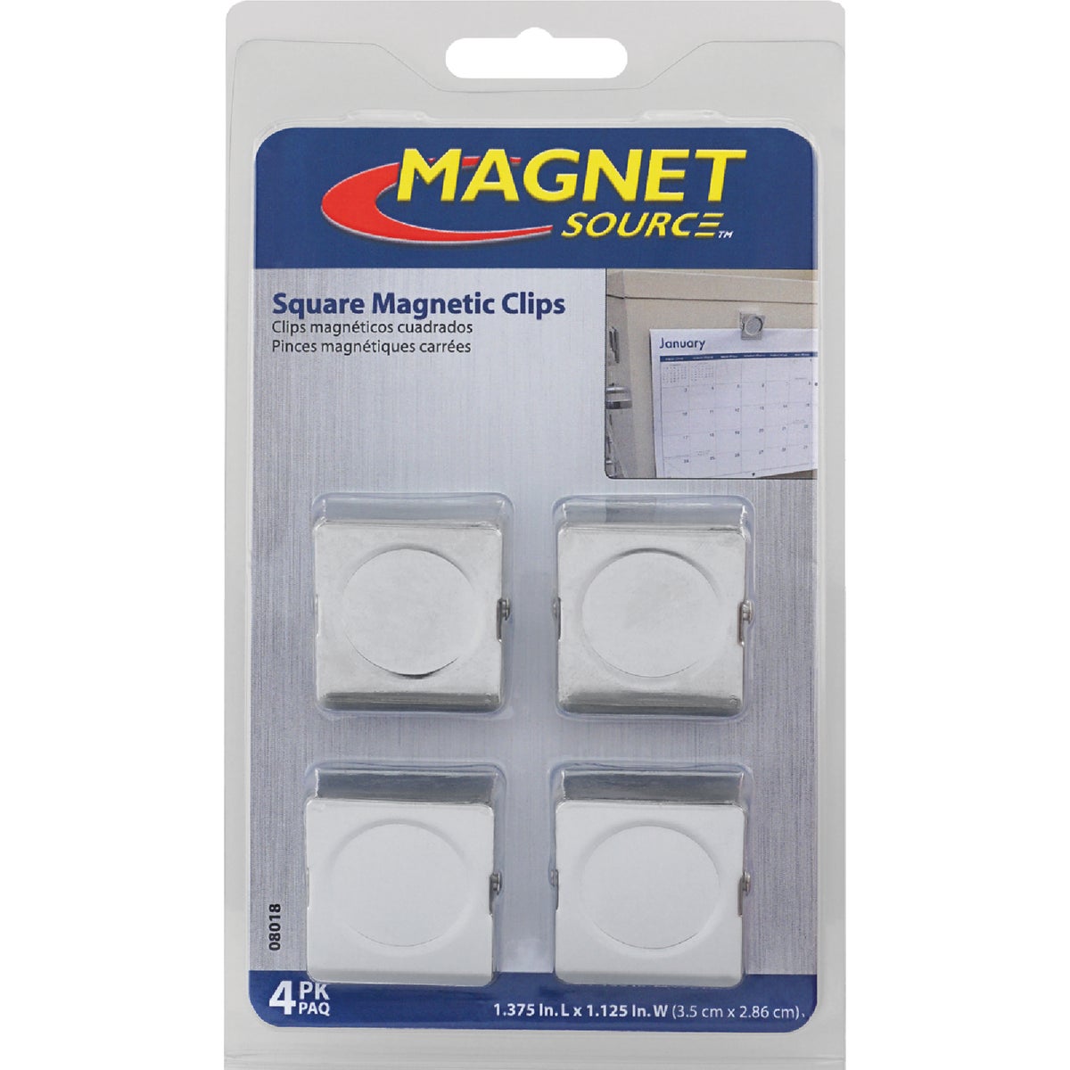MagnetSource 5 Lb. Capacity Magnetic Metal Clip (4-Pack) Image 8