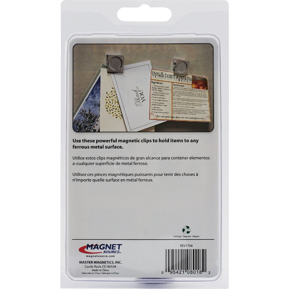 MagnetSource 5 Lb. Capacity Magnetic Metal Clip (4-Pack) Image 10