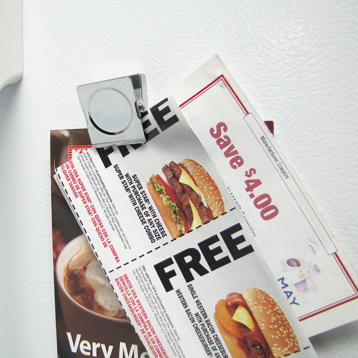 MagnetSource 5 Lb. Capacity Magnetic Metal Clip (4-Pack) Image 5