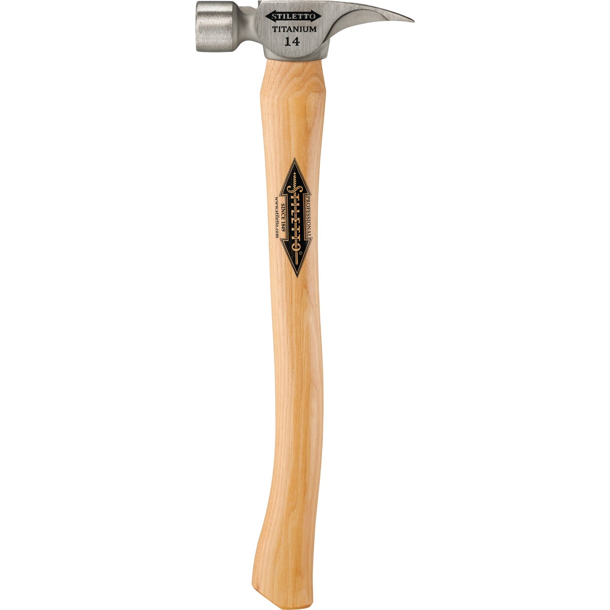 Stiletto 14 Oz. Smooth-Face Framing Hammer with Hickory Handle Image 5