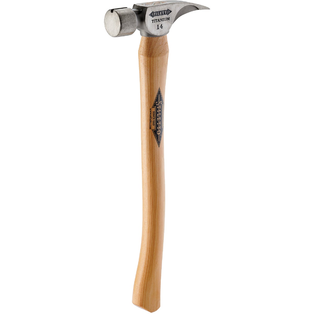 Stiletto 14 Oz. Smooth-Face Framing Hammer with Hickory Handle Image 1