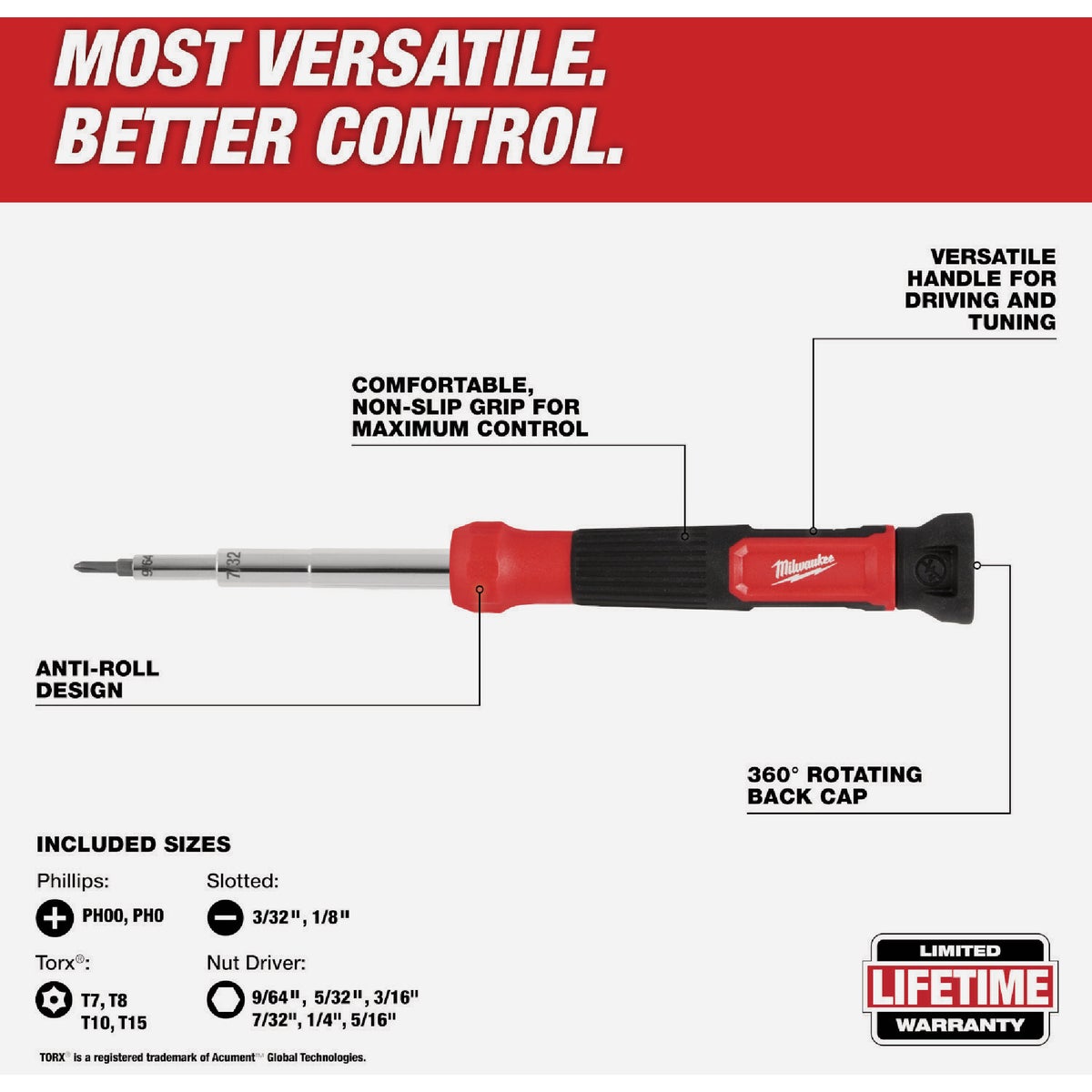 Milwaukee 14-In-1 Precision Multi-Bit Screwdriver Image 3