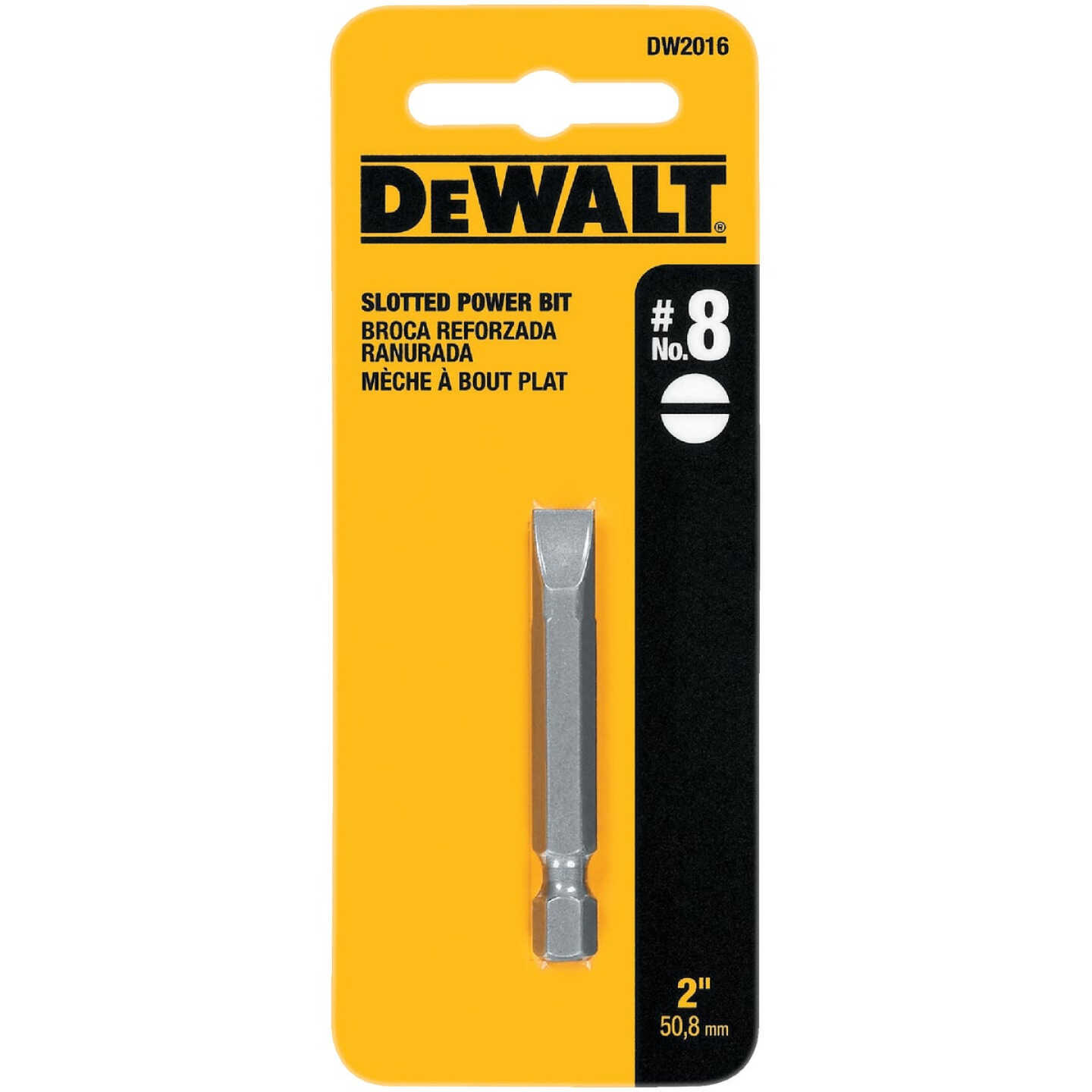 DEWALT Slotted #8 2 In. Power Screwdriver Bit Image 2
