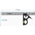 Channellock 12 In. Combination Square Image 2