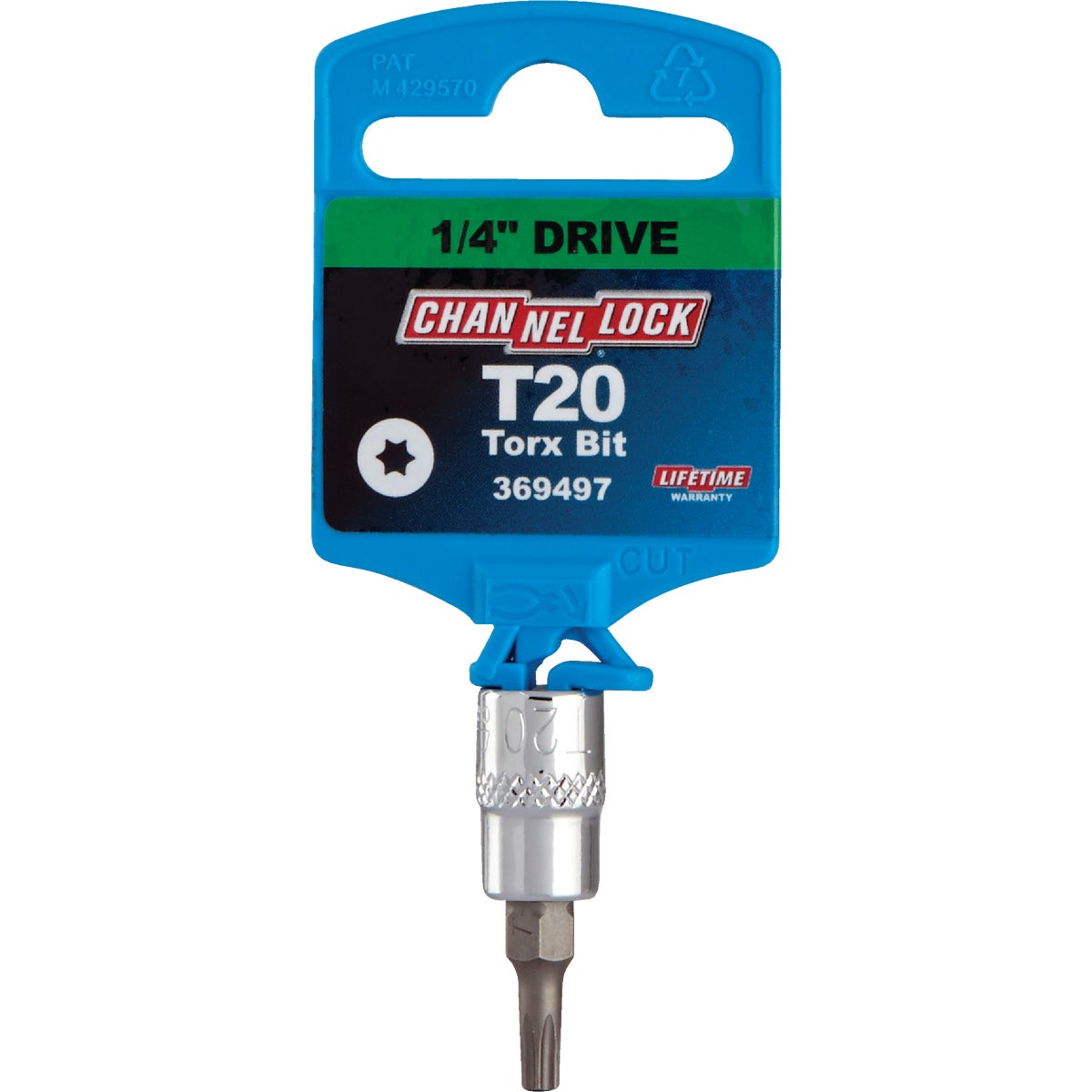 Channellock 1/4 In. Drive T20 6-Point Torx Bit Socket Image 2