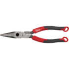 Milwaukee 8 In. Comfort Grip Long Nose Pliers (USA) Image 1