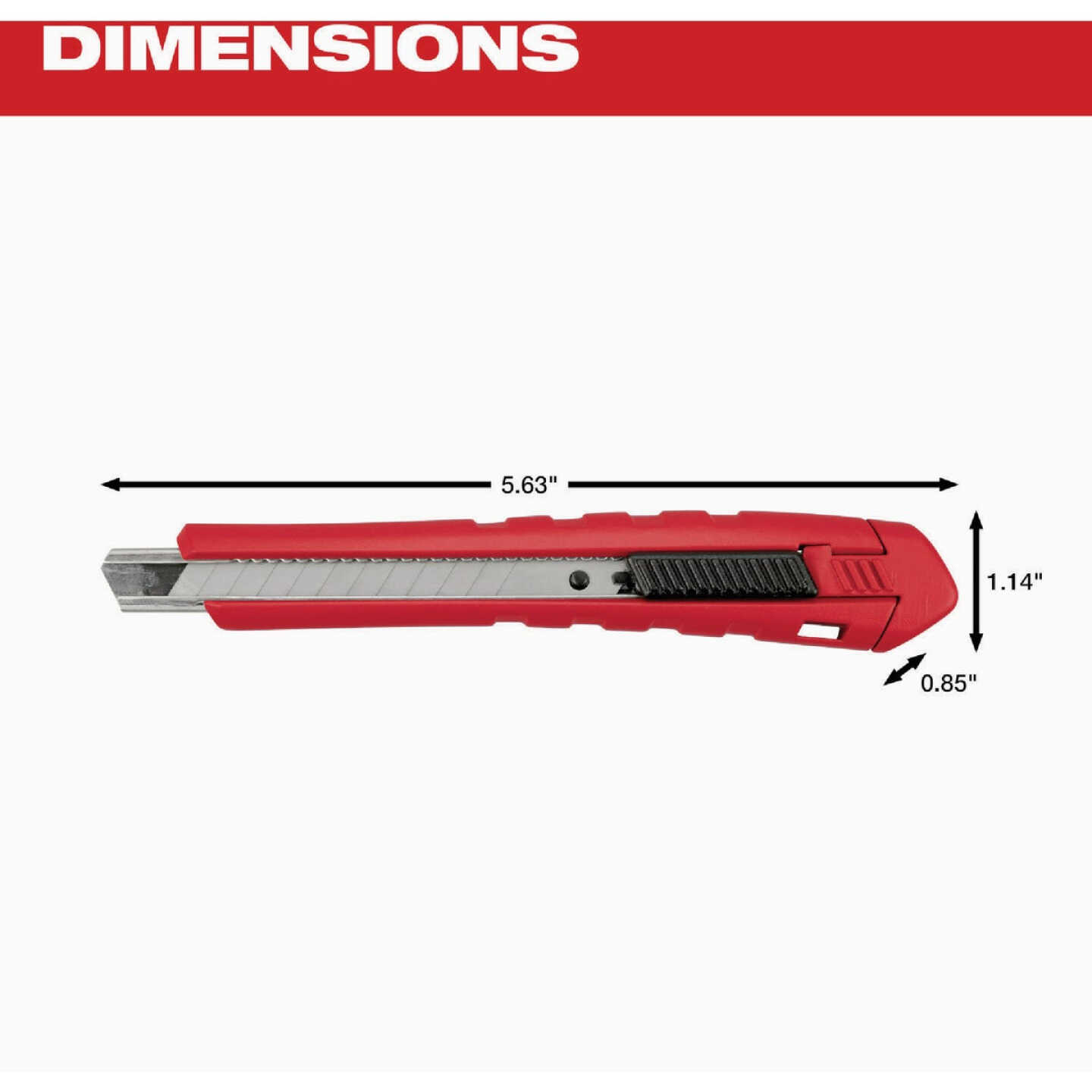 Milwaukee 9mm 13-Point Snap Off Knife Image 3