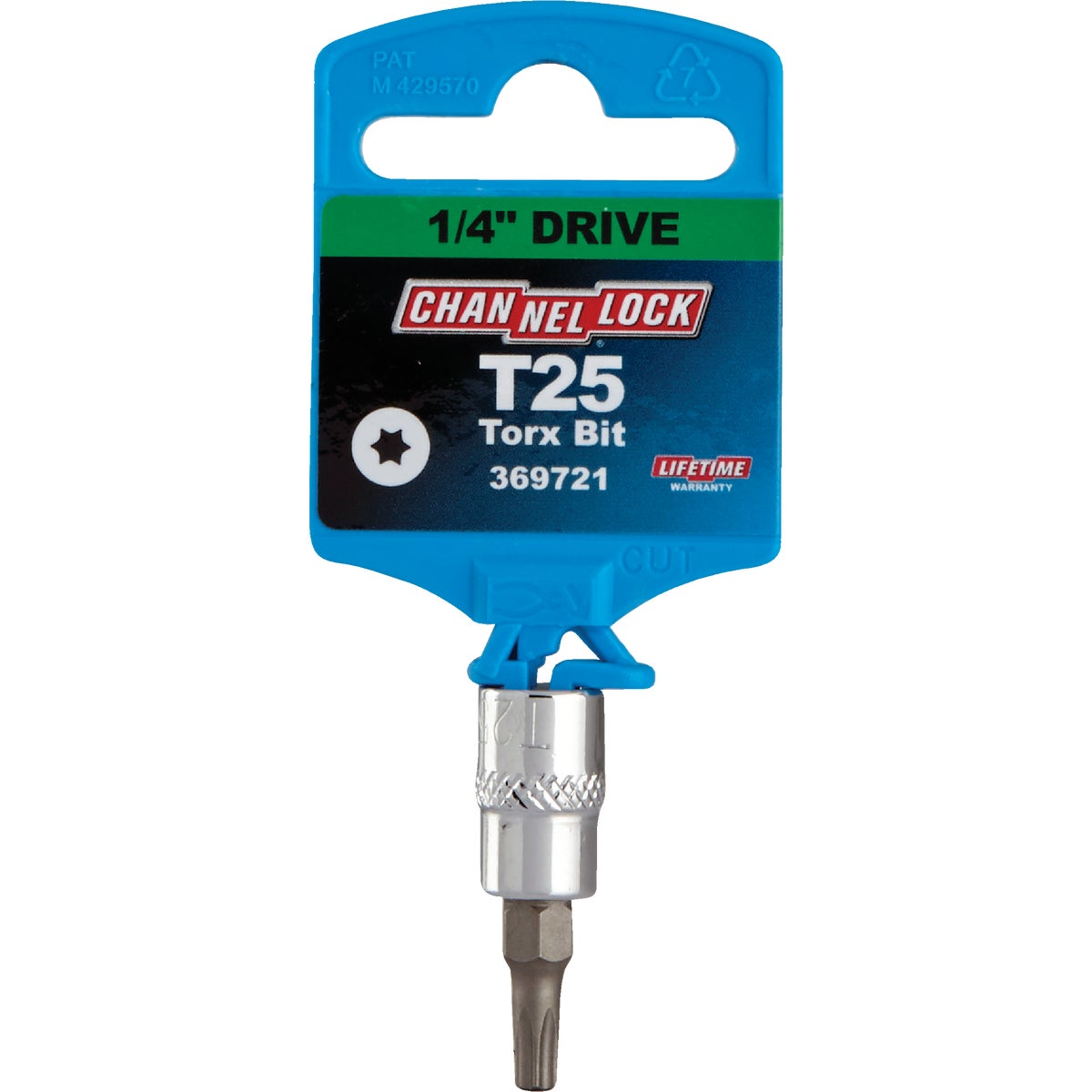 Channellock 1/4 In. Drive T25 6-Point Torx Bit Socket Image 2