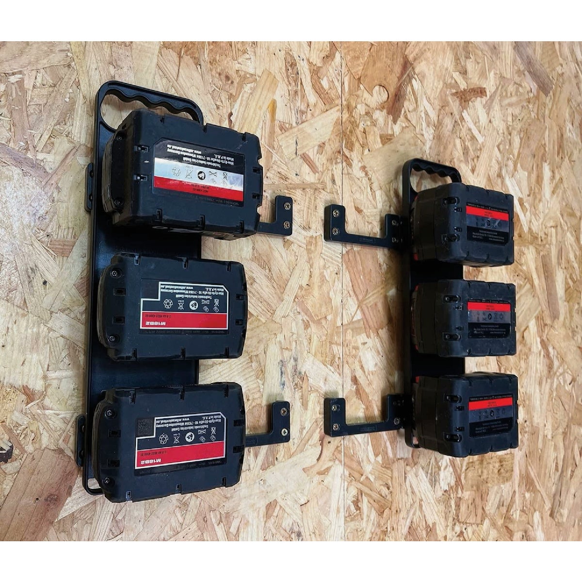 StealthMounts Battery Board with Handle for Milwaukee M18 Batteries Image 3