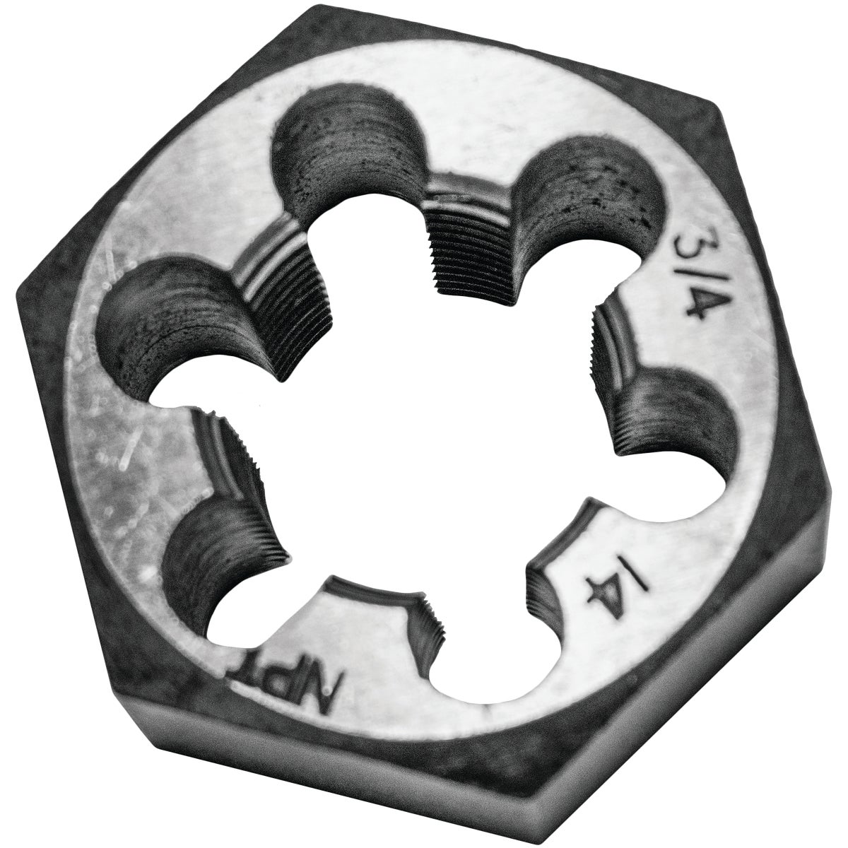 Century Drill & Tool 3/4-14 NPT 1-7/16 In. Across Flats Hexagon Pipe Die Image 1