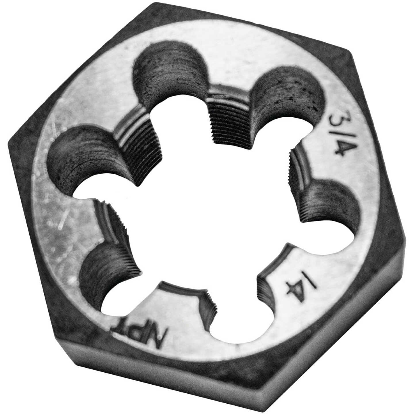 Century Drill & Tool 3/4-14 NPT 1-7/16 In. Across Flats Hexagon Pipe Die Image 1