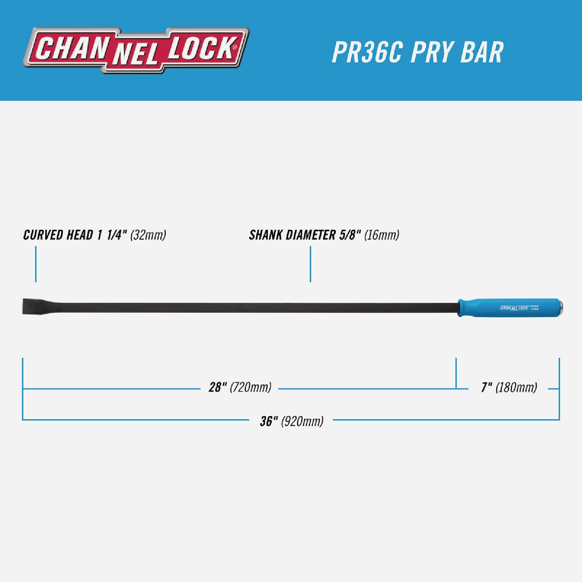 Channellock 36 In. Professional Pry Bar Image 2