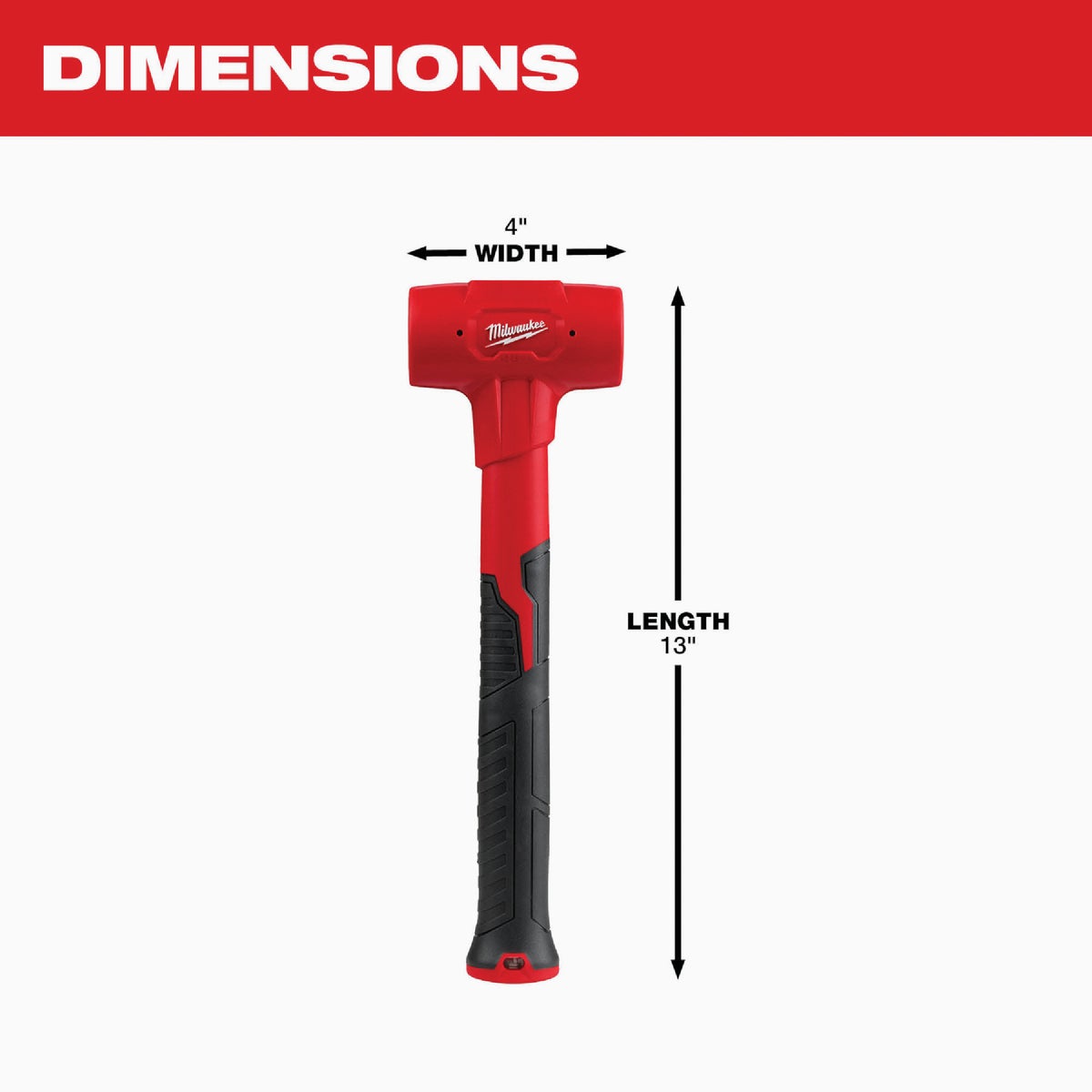 Milwaukee 28 Oz. Dead Blow Hammer Image 3