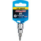 Channellock Standard 3/8 In. Drive No. 1 Phillips Screwdriver Bit Socket Image 2