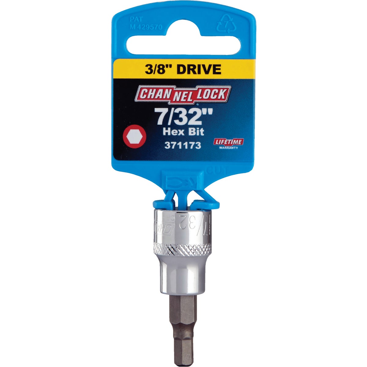 Channellock 3/8 In. Drive 7/32 In. 6-Point Standard Hex Bit Socket Image 2