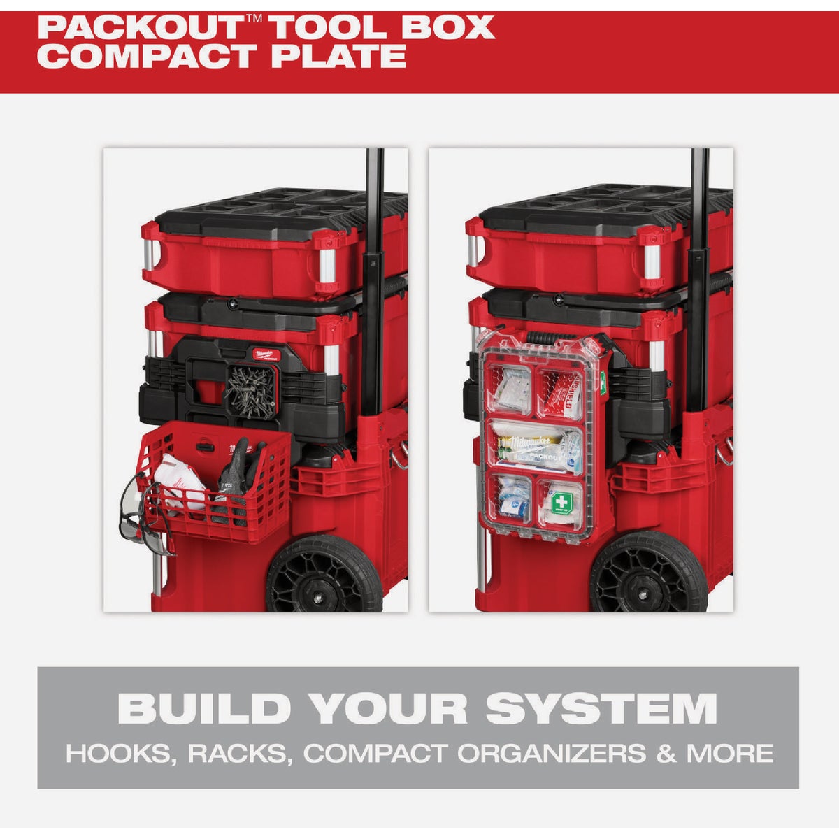 Milwaukee PACKOUT Tool Box Compact Plate Image 3