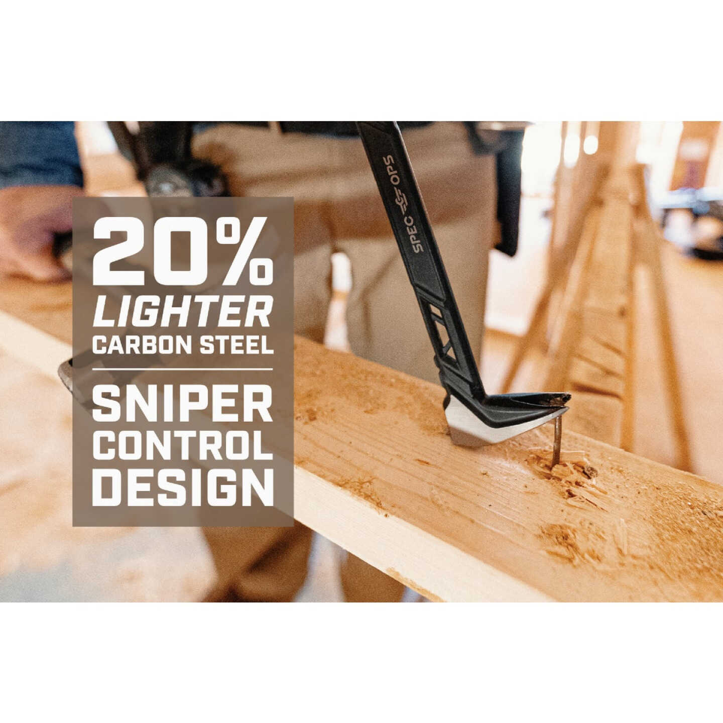 Spec Ops 11 In. High-Carbon Steel Nail Puller Cats Paw Pry Bar Image 2