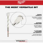 Milwaukee SHOCKWAVE 1/2 In. x 12 In. Impact Duty Carbide Multi-Material Hex Shank Drill Bit Image 2