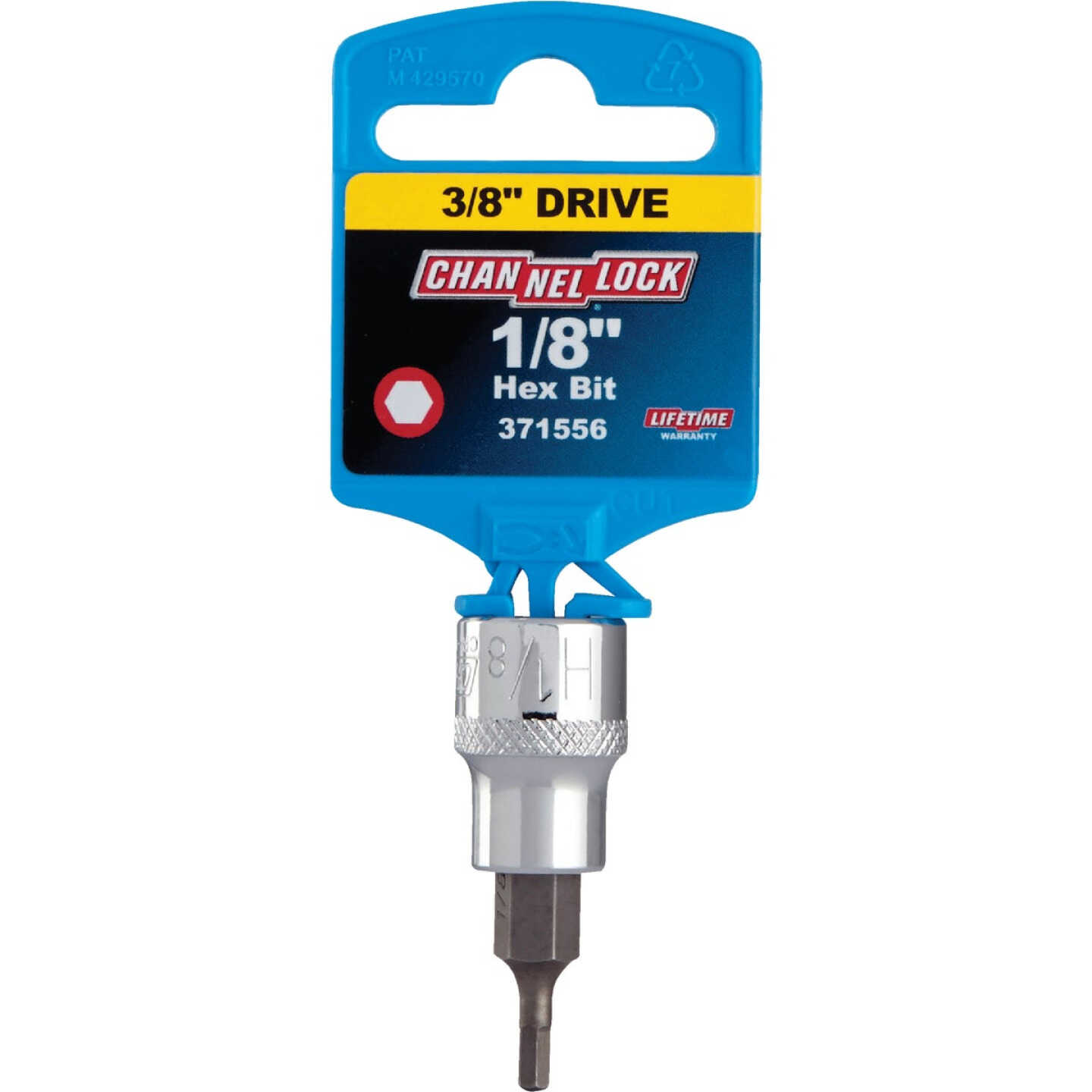 Channellock 3/8 In. Drive 1/8 In. 6-Point Standard Hex Bit Socket Image 2