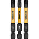 DEWALT FlexTorq 2 In. T30 TORX Impact Screwdriver Bit (3-Pack) Image 1