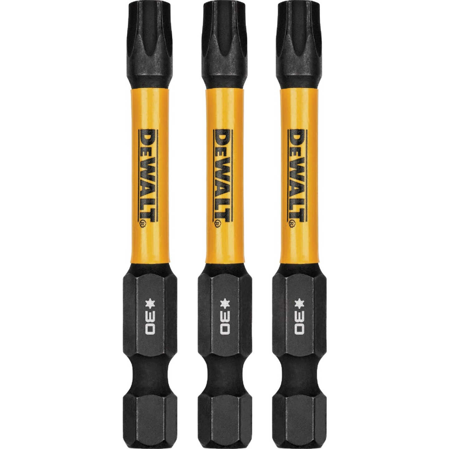 DEWALT FlexTorq 2 In. T30 TORX Impact Screwdriver Bit (3-Pack) Image 1