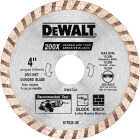 DEWALT High Performance 4 In. Turbo Rim Dry/Wet Cut Diamond Blade Image 1
