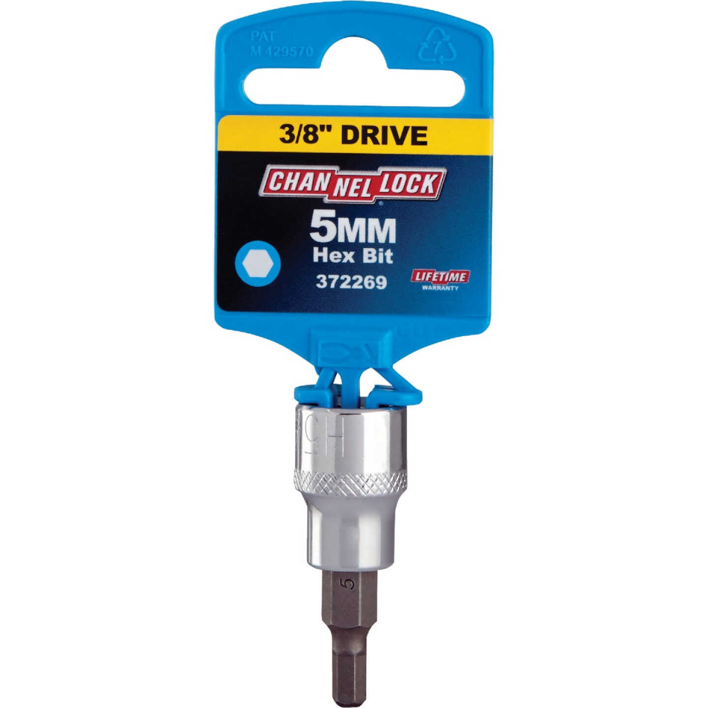 Channellock 3/8 In. Drive 5 mm 6-Point Metric Hex Bit Socket Image 2