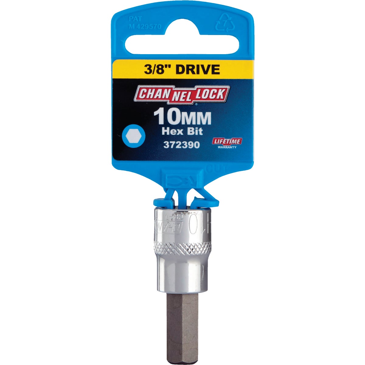 Channellock 3/8 In. Drive 10 mm 6-Point Metric Hex Bit Socket Image 2