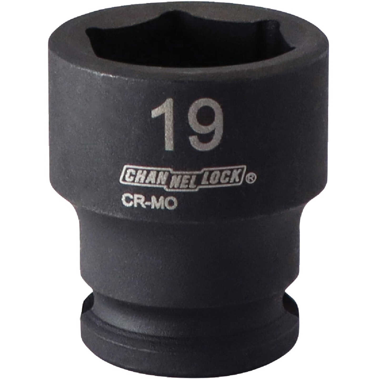 Channellock 3/8 In. Drive 19 mm 6-Point Shallow Metric Impact Socket Image 1