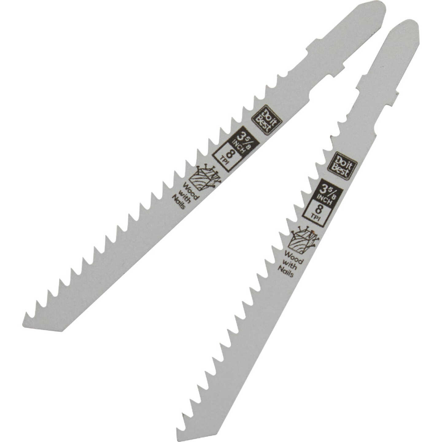 Do it Best T-Shank 3-5/8 In. 8 TPI Nail-Embedded Wood Jigsaw Blade (2-Pack) Image 2