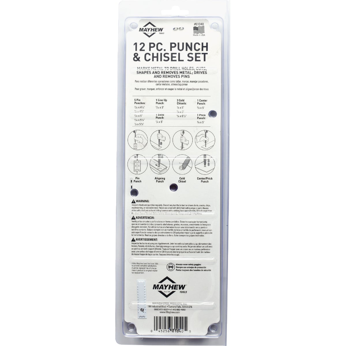 Mayhew Tools Punch & Chisel Set (12-Piece) Image 3