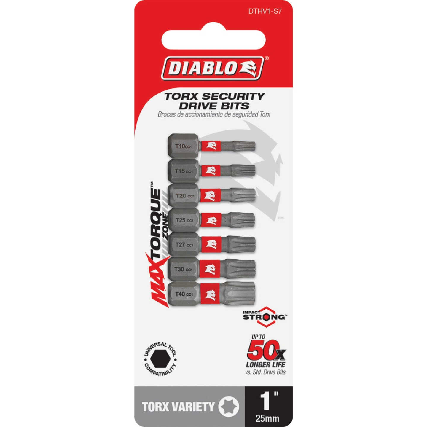Diablo 1 In. Torx Impact Screwdriver Bit Set (7-Piece) Image 1