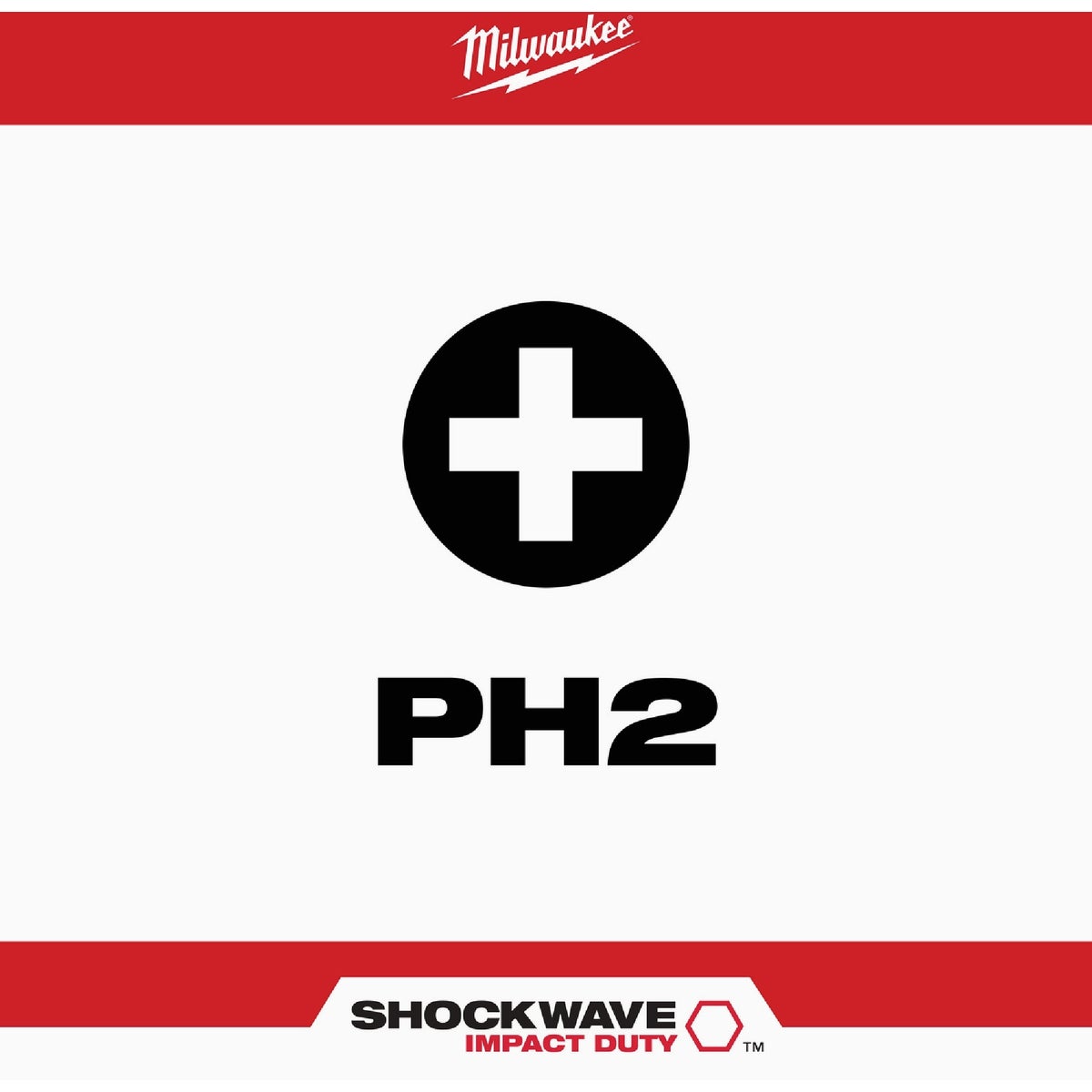 Milwaukee SHOCKWAVE #2 Phillips 2 In. Impact Duty Screwdriver Bit (2-Pack) Image 2