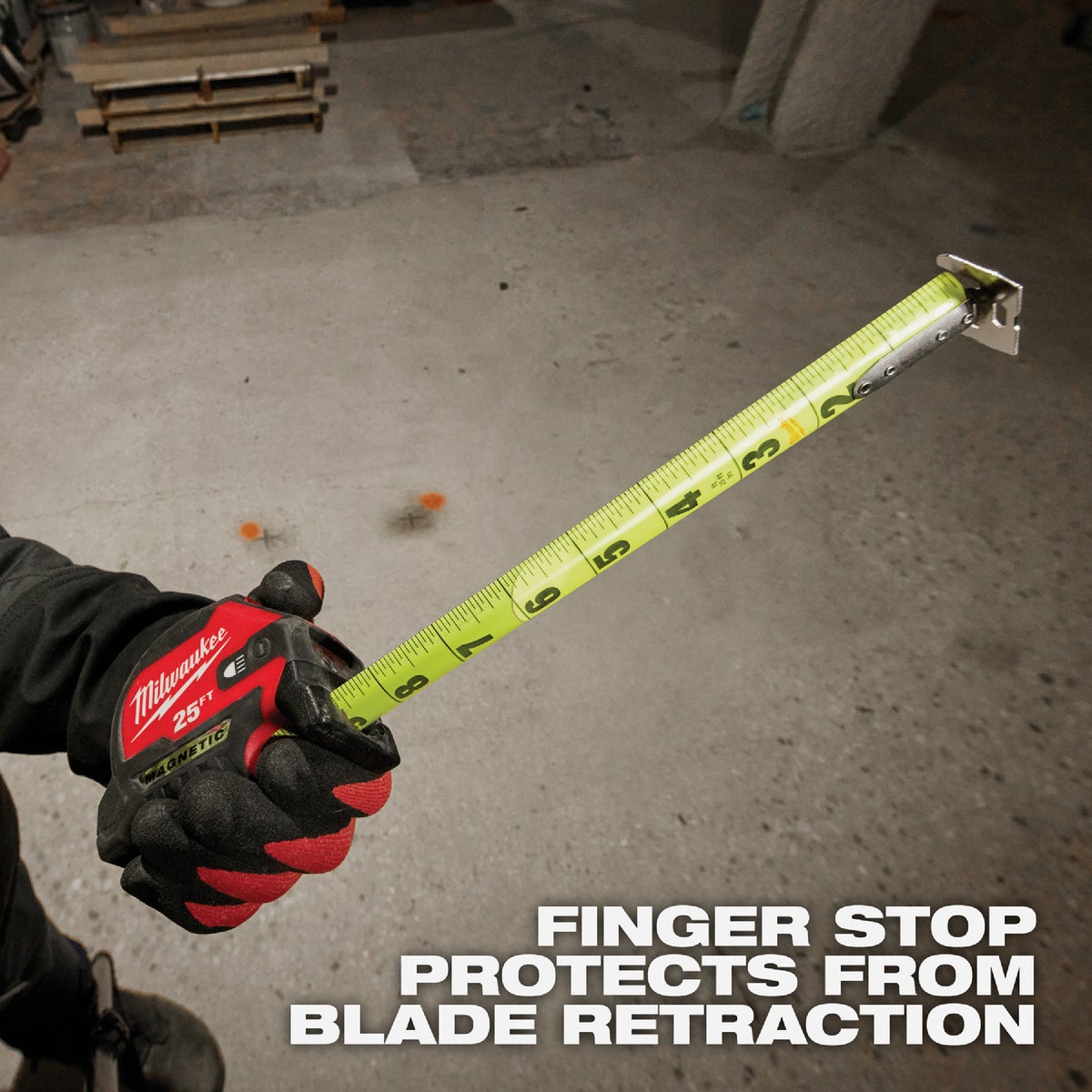 Milwaukee 25 Ft. Magnetic Tape Measure with LED Light Image 5