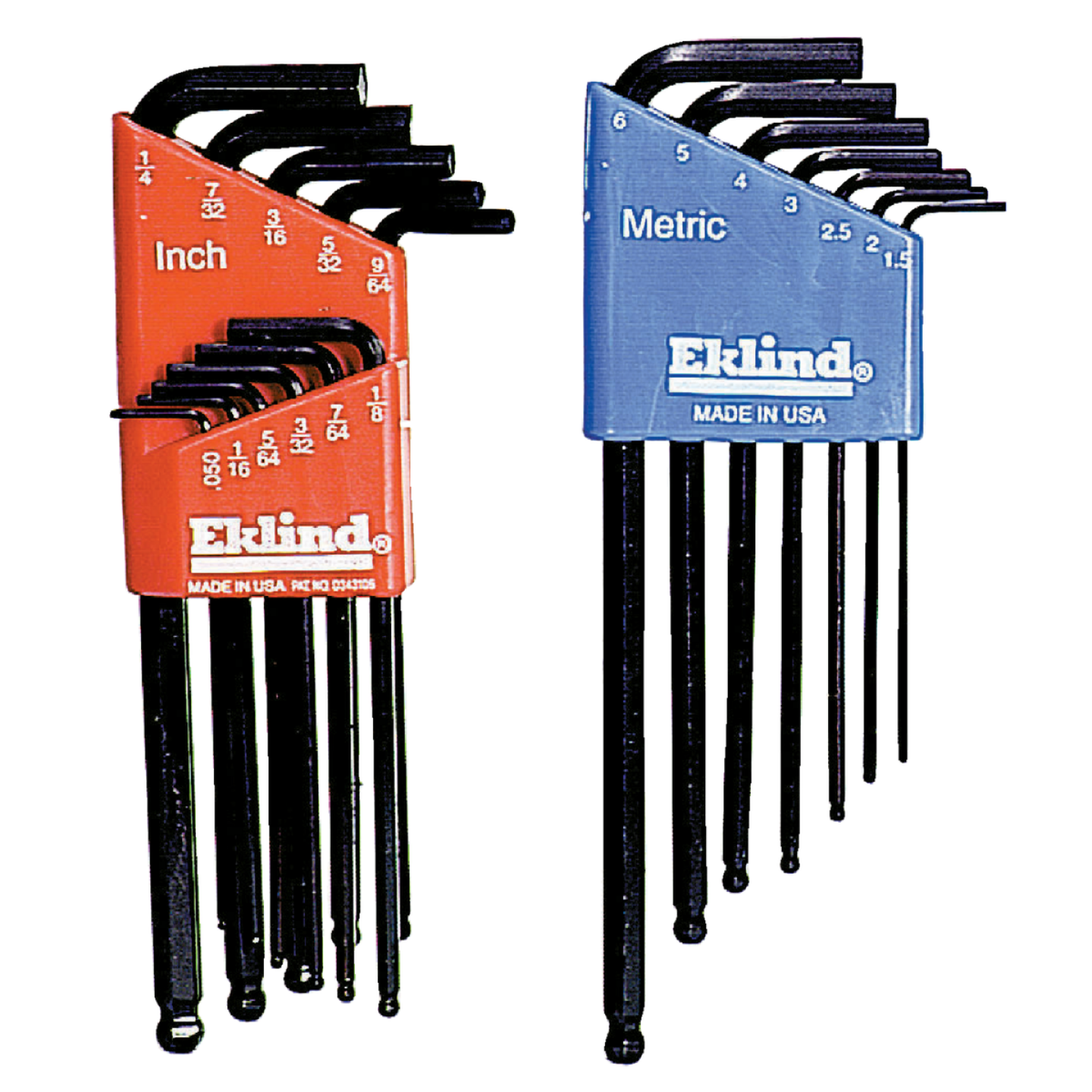 Eklind Standard and Metric Ball-End Hex Key Set, 18-Piece Image 1