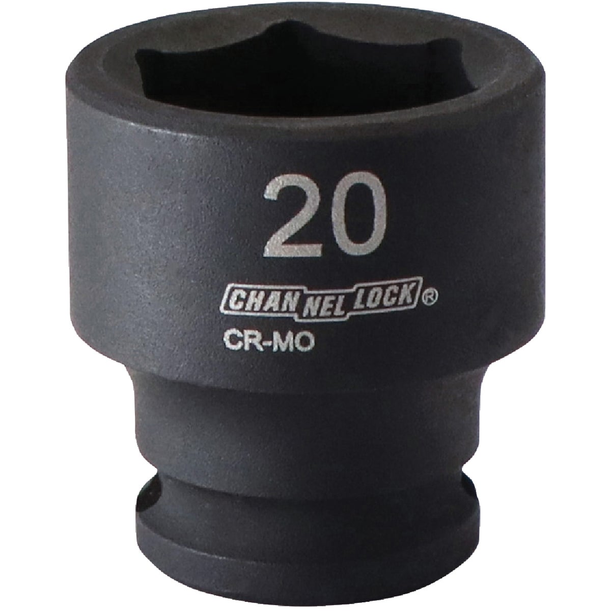 Channellock 3/8 In. Drive 20 mm 6-Point Shallow Metric Impact Socket Image 1