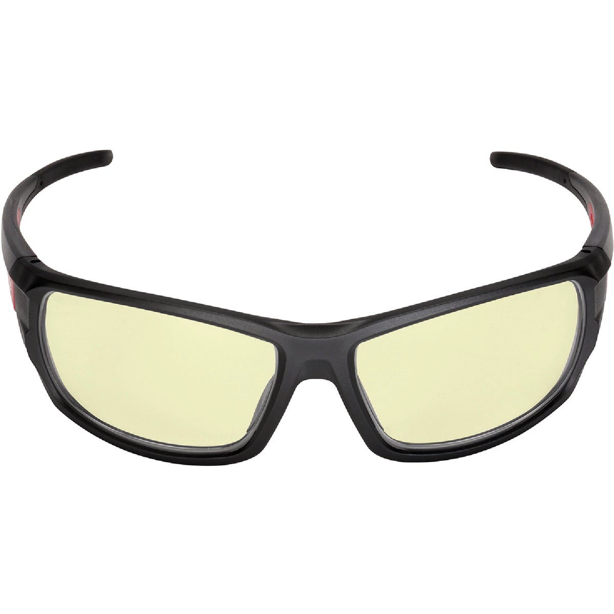 Milwaukee Performance Red & Black Frame Safety Glasses with Yellow Fog-Free Lenses Image 3