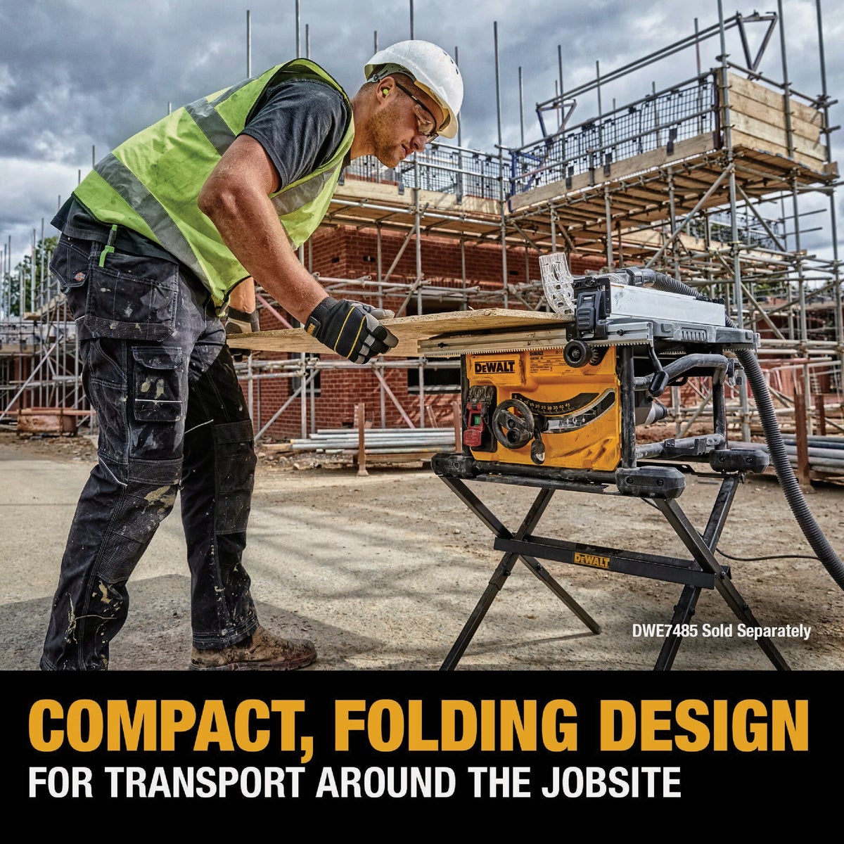 DEWALT Compact Folding Table Saw Stand Image 2