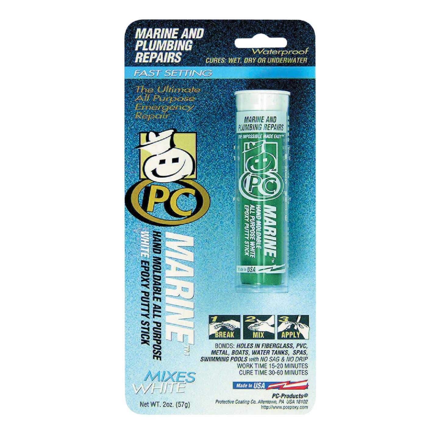 PC-Marine 2 Oz. White Marine Putty Image 1