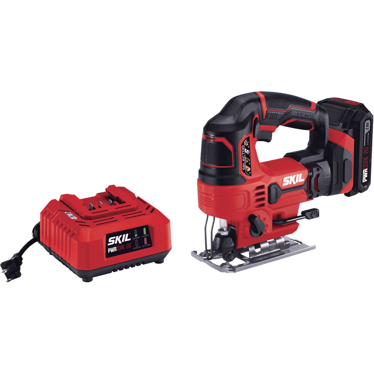 SKIL PWRCore 20V Lithium-Ion 2.0 Ah Cordless Jig Saw Kit