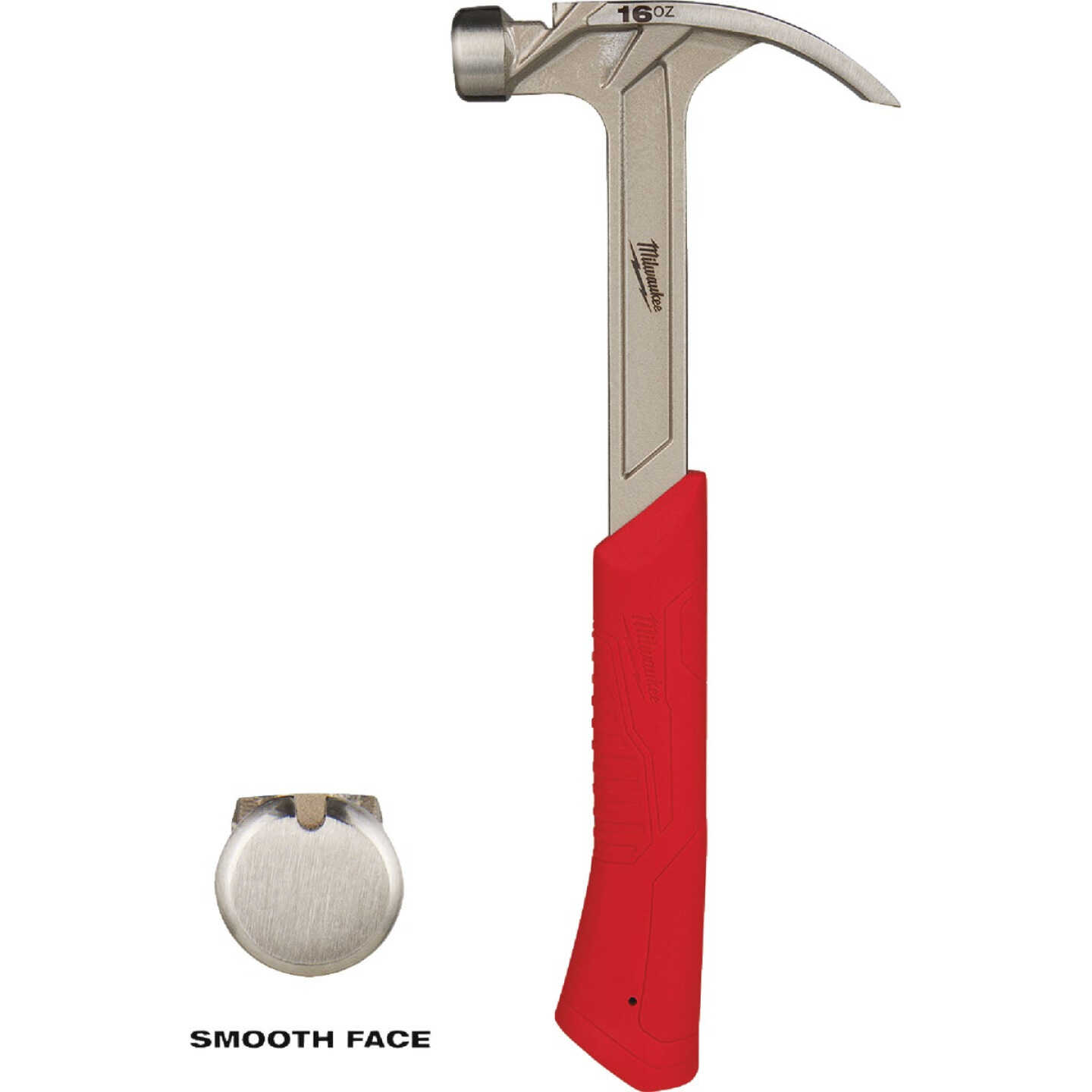 Milwaukee 16 Oz. Smooth-Face Rip Claw Hammer with Steel Handle Image 1