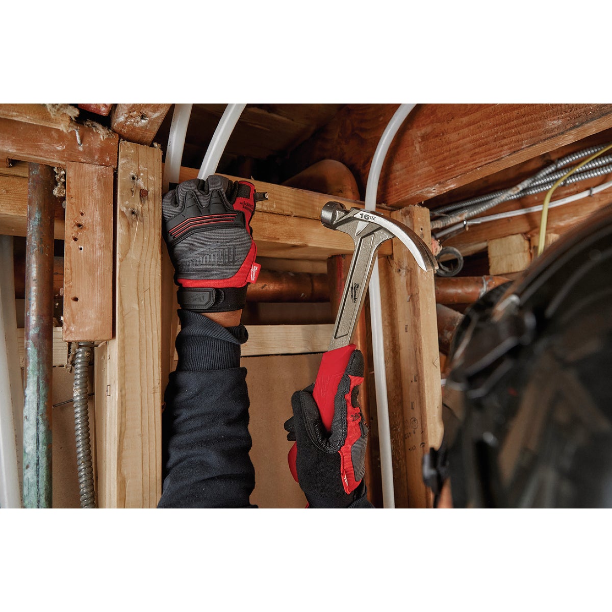 Milwaukee 16 Oz. Smooth-Face Rip Claw Hammer with Steel Handle Image 2