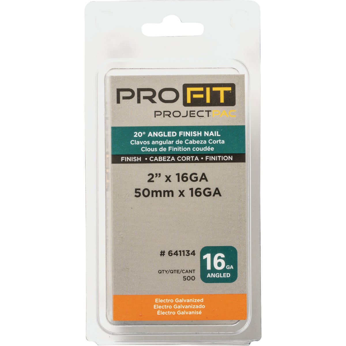Pro-Fit 2 In. 16 Gauge Electro Galvanized 20 Degree Angled Finish Nails (500 Ct.) Image 2