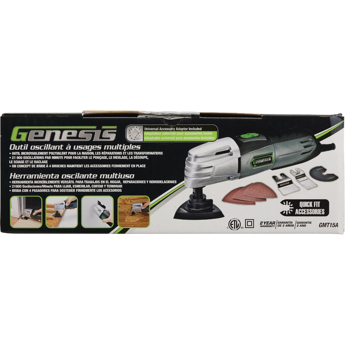 Genesis 1.5-Amp Multi-Purpose Oscillating Tool Kit Image 3