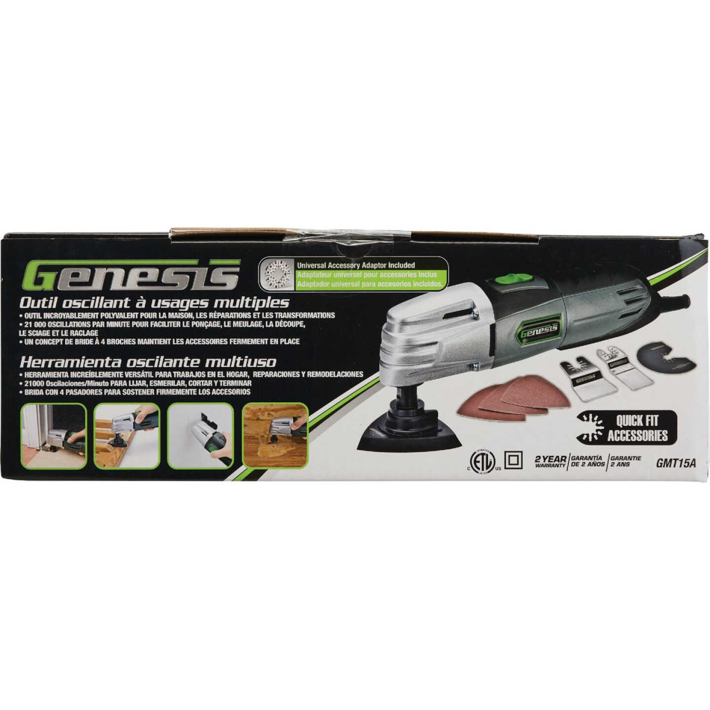 Genesis 1.5-Amp Multi-Purpose Oscillating Tool Kit Image 3