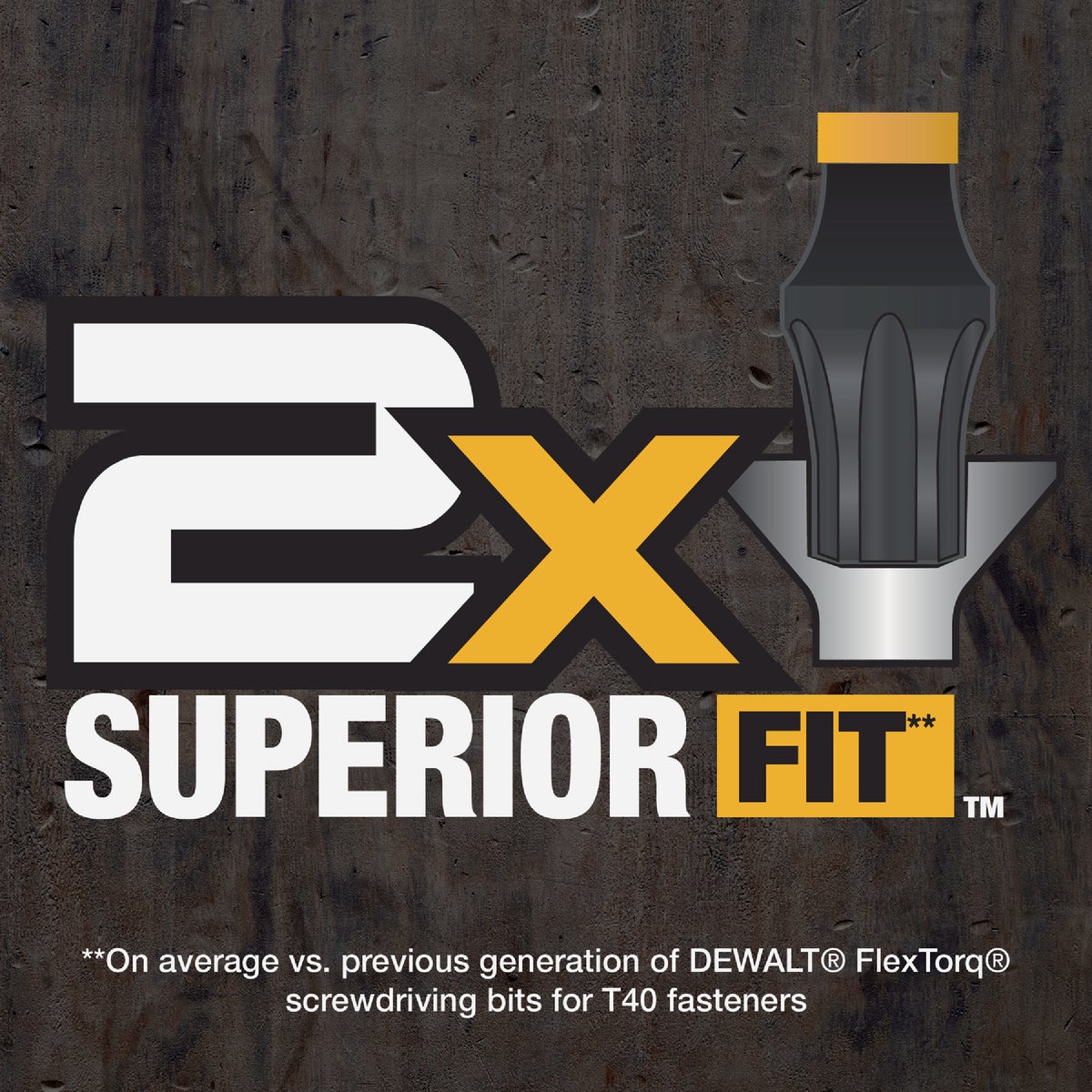 DEWALT FlexTorq 2 In. T40 TORX Impact Screwdriver Bit (3-Pack) Image 3