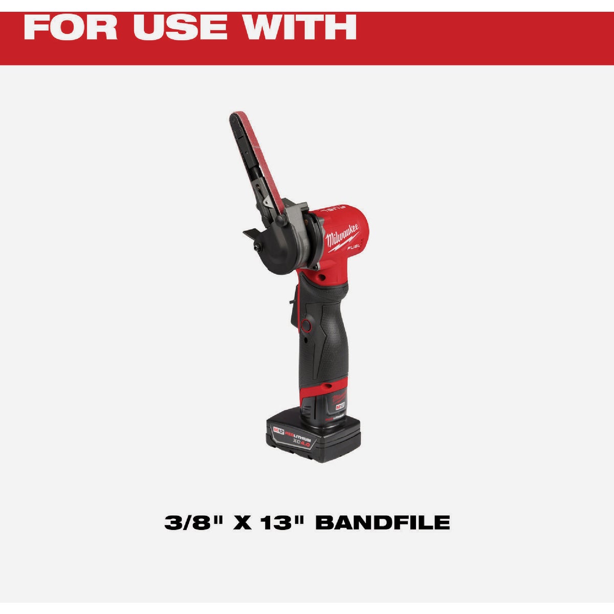 Milwaukee 1/2 In. x 18 In. 60 Grit Bandfile Belt (4-Pack) Image 5